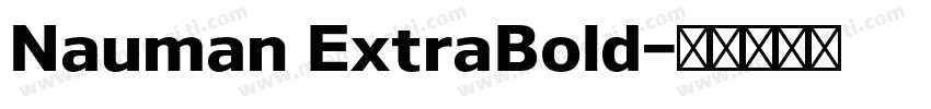 Nauman ExtraBold字体转换